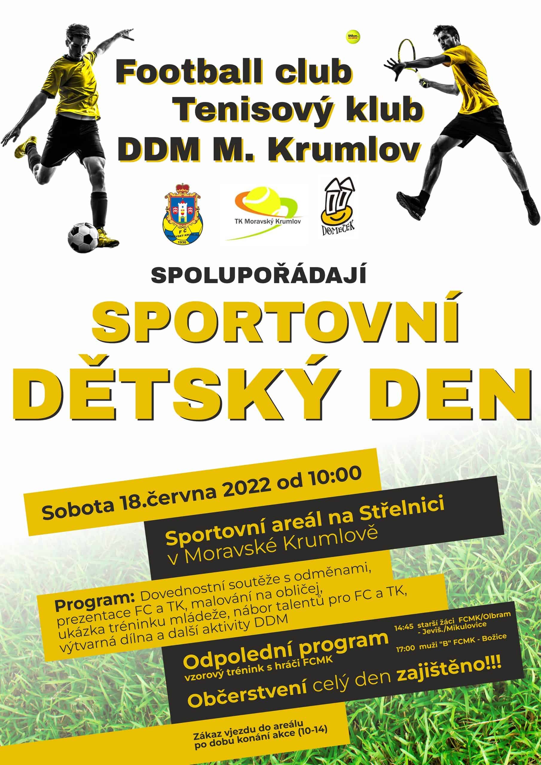 FCMK pořadá druhý ročník dětského dne na hřišti FCMK. Začátek 10:00 18.6.2022