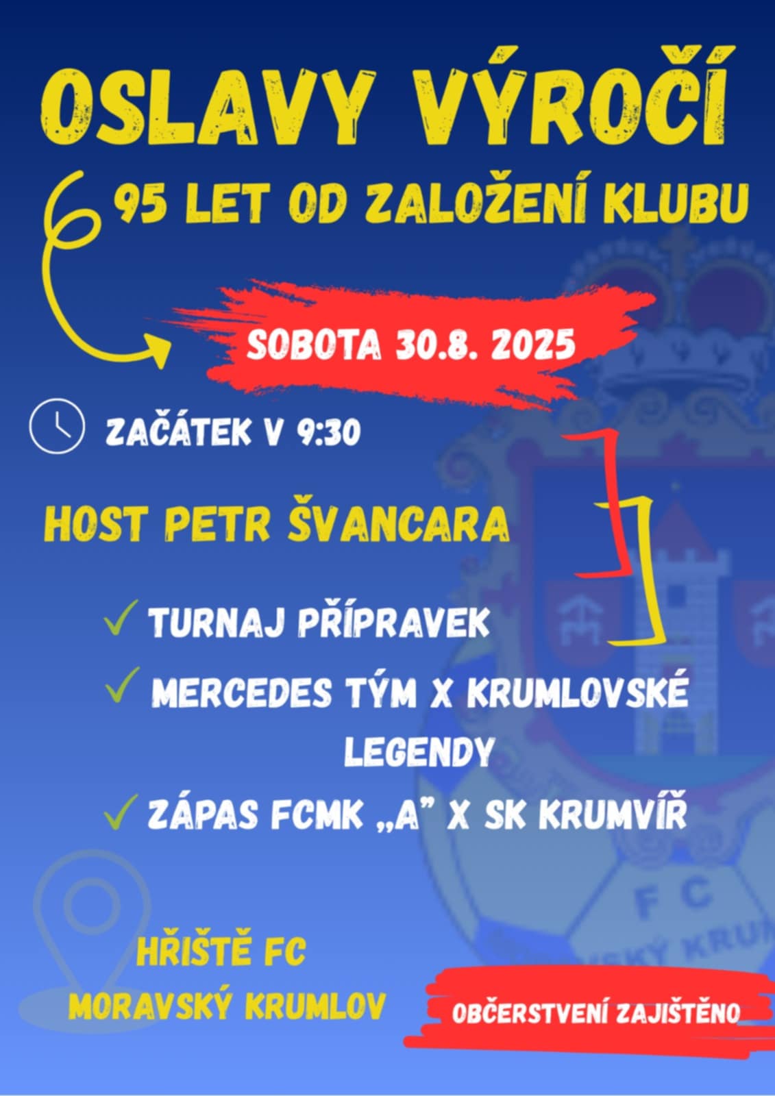 Dovolujeme si Vás pozvat na narozeninovou oslavu našeho klubu